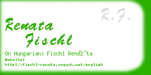 renata fischl business card